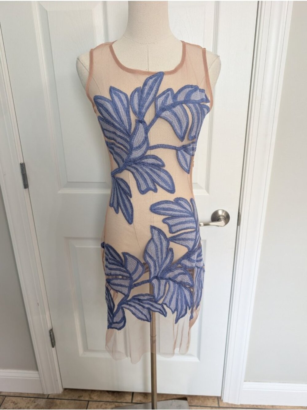 Nasty Gal x For Love & LemonsChiquita Embroidered Sheer Mesh Dress